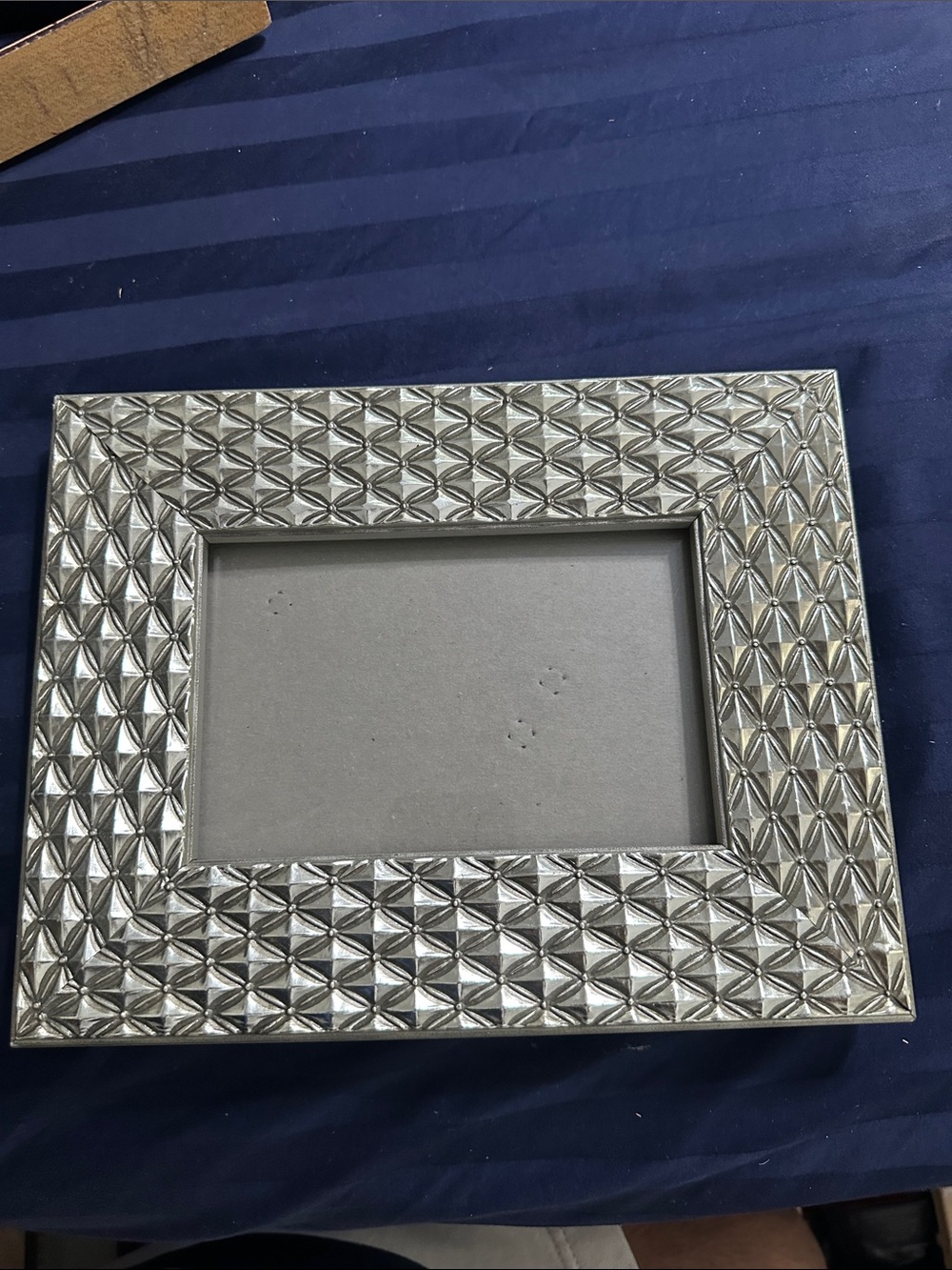 Silver Geometric Textured Picture Frame - Home Accents
